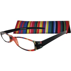 Zoom Eyeworks Reading Eyewear, Expressions Neoprene Multi-Stripe, +2.50