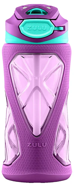 ZULU Torque Water Bottle, 16 Oz, Purple